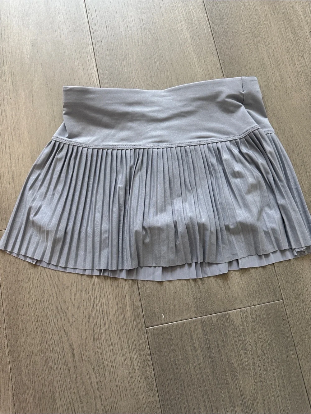 Lucky in Love Pleated Skirt - Light Gray